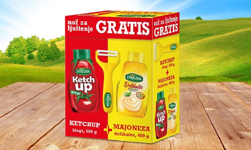 Zvijezda ketchup i majoneza uz nož za ljuštenje gratis!