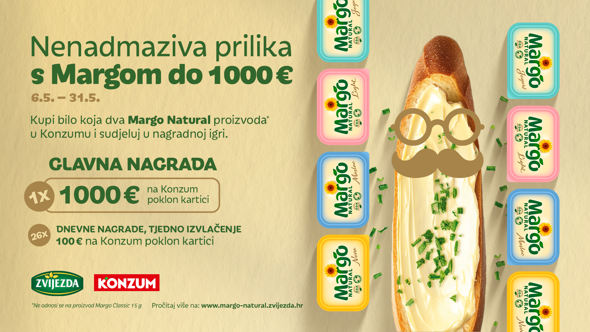 PRAVILA NAGRADNE IGRE „Margo Natural kupi i 100 € pokupi“