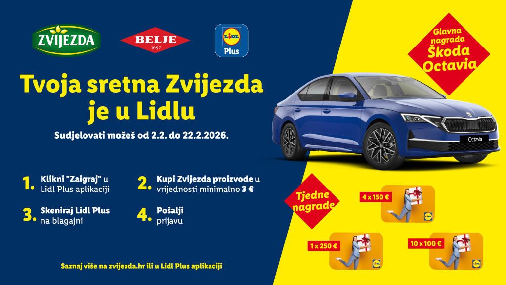 NAGRADNI NATJEČAJ - “Tvoja sretna Zvijezda je u Lidlu”